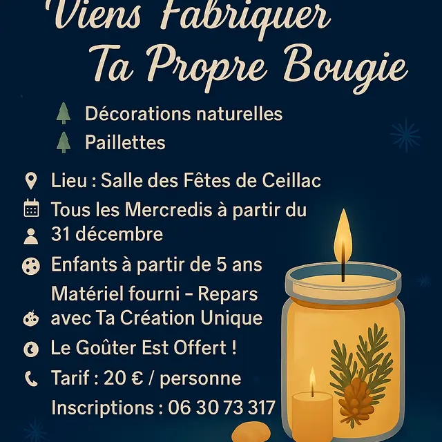 Atelier création de bougies_Ceillac
