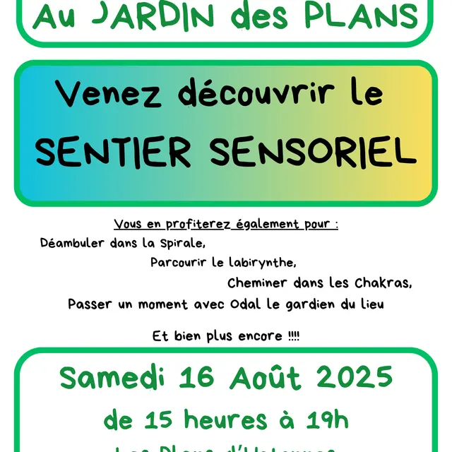 Visite du sentier sensoriel - Jardins des Plans_Haut Valromey