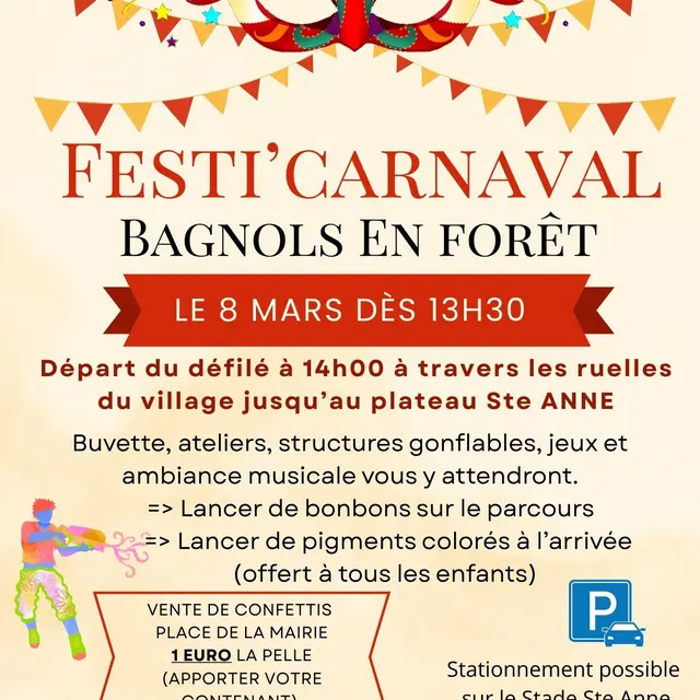 Festi carnaval bagnols en foret