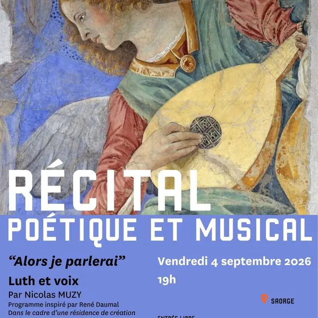 Récital poétique et musical : Alors je parlerai_Saorge
