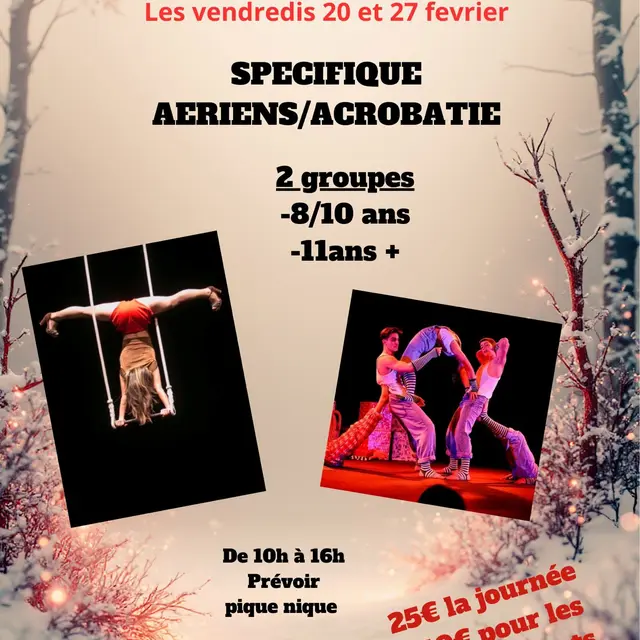 Stages vacances d'hiver Aérien & Acrobatie - Badaboum_Vaison-la-Romaine