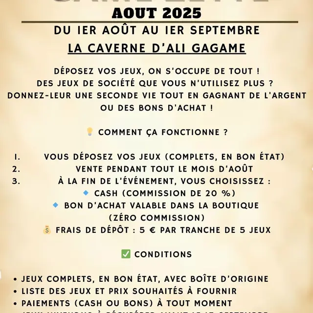 Caverne d'Ali Gagame - Bourse aux jouets_Châtelaillon-Plage