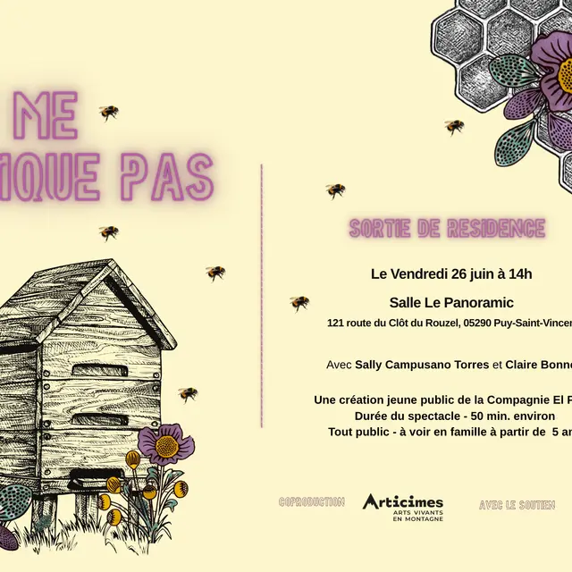 Spectacle: Ne me pique pas par la Cie El Pudu_Puy-Saint-Vincent