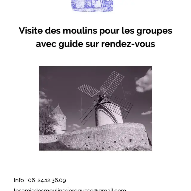 Visites commentées du Moulins pour les groupes