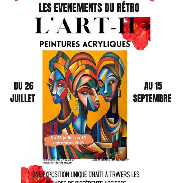 Exposition L'ART-H - peinture acrylique_La Chapelle-d'Abondance