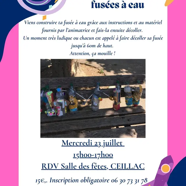 Atelier fabrication de fusées à eau_Ceillac