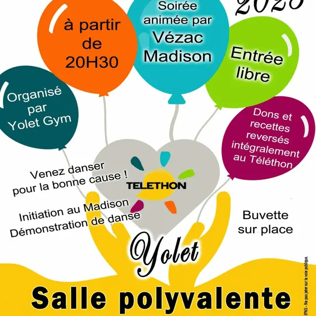 Soirée animée pour le téléthon à Yolet_Yolet