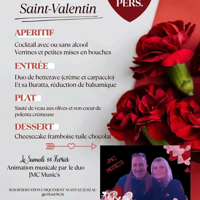 Menu de la Saint Valentin à Domicil'Resto_Laragne-Montéglin