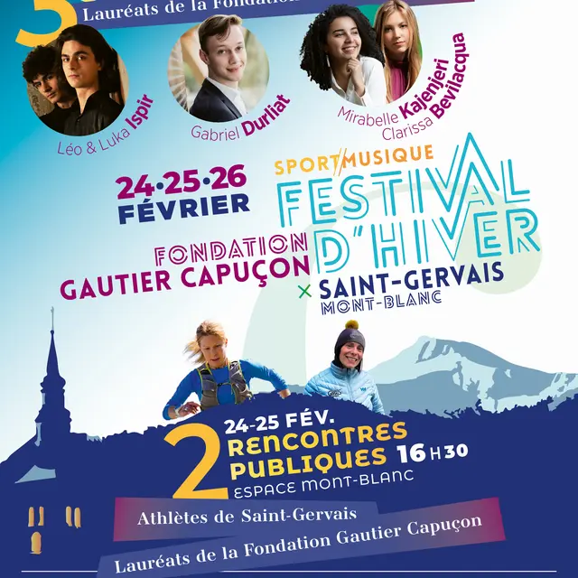 Affiche Festival d'Hiver - Fondation Gautier Capuçon_Saint-Gervais-les-Bains