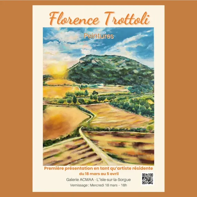 Exposition de peintures Florence Trottoli_L'Isle-sur-la-Sorgue