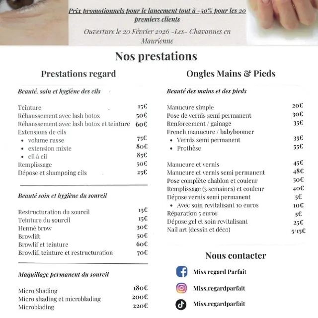 Miss Regard & Ongles Parfaits_Les Chavannes-en-Maurienne