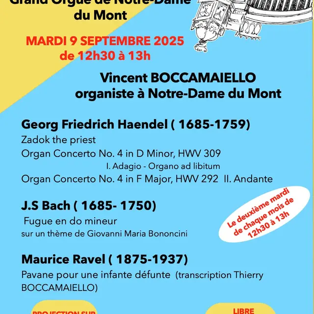 Les Auditions du marché : concerts d'orgue_Marseille