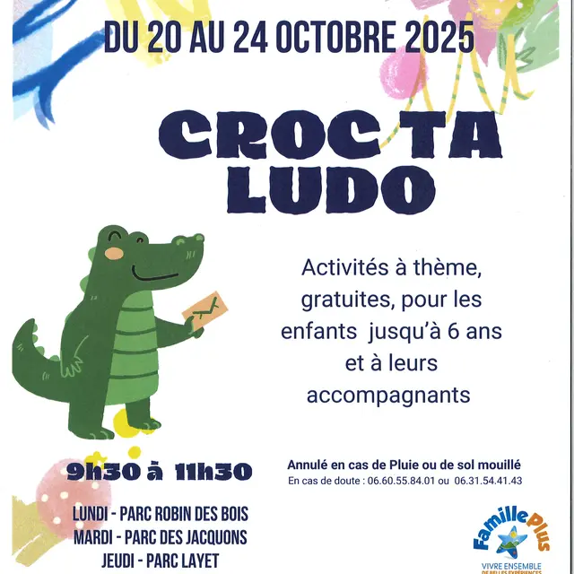 Croc ta Ludo - Vacances de la Toussaint 2025_Saint-Laurent-du-Var