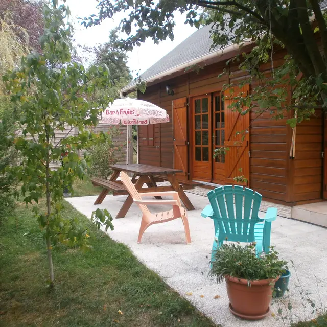Gite Le Chalet de Briollay - Terrasse