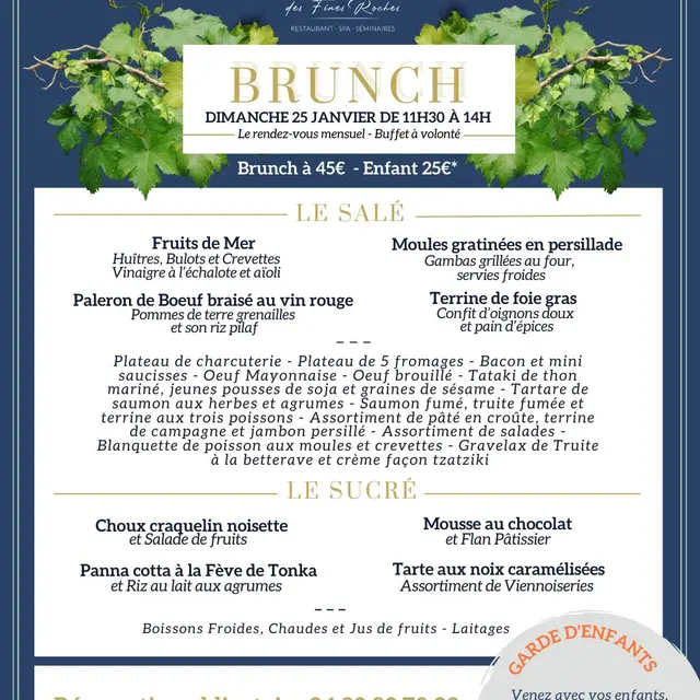 Brunch à l'Hostellerie du Château des Fines Roches_Châteauneuf-du-Pape