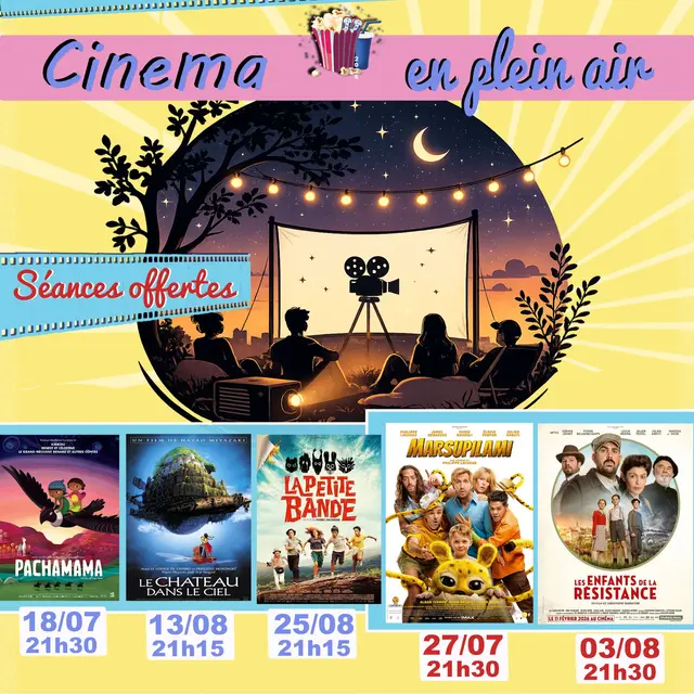 Cinéma plein air Place Reynaud -Les enfants de la Résistance_Monteux