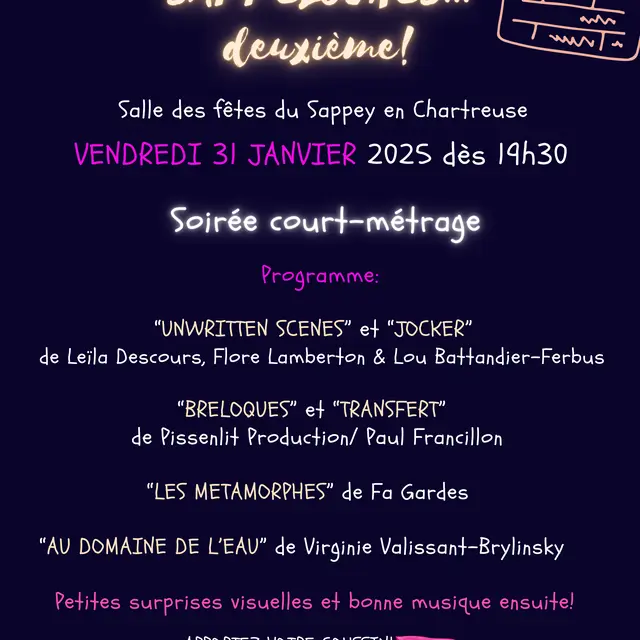Sappêloches, soirée court-métrage (2e édition)_Le Sappey-en-Chartreuse