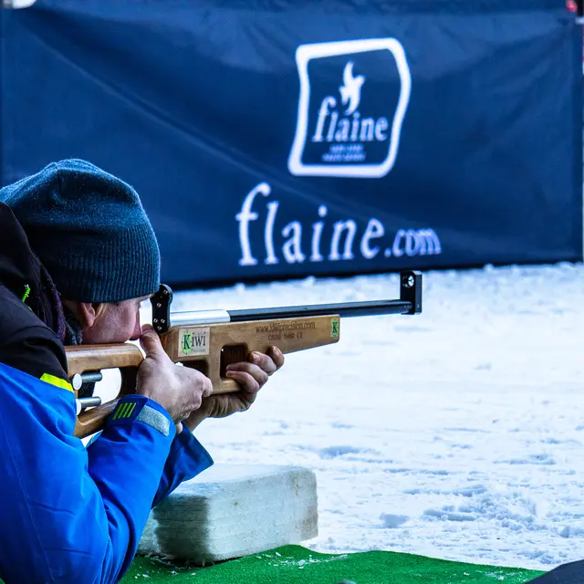 Initiation Carabine laser / Biathlon au Col de Pierre Carrée_Flaine