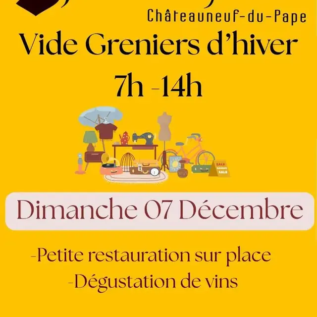 Vide-greniers d'hiver - Domaine Juliette Avril_Châteauneuf-du-Pape