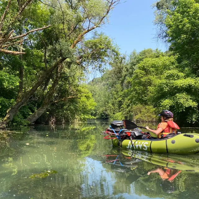 Lones du Rhône en packraft