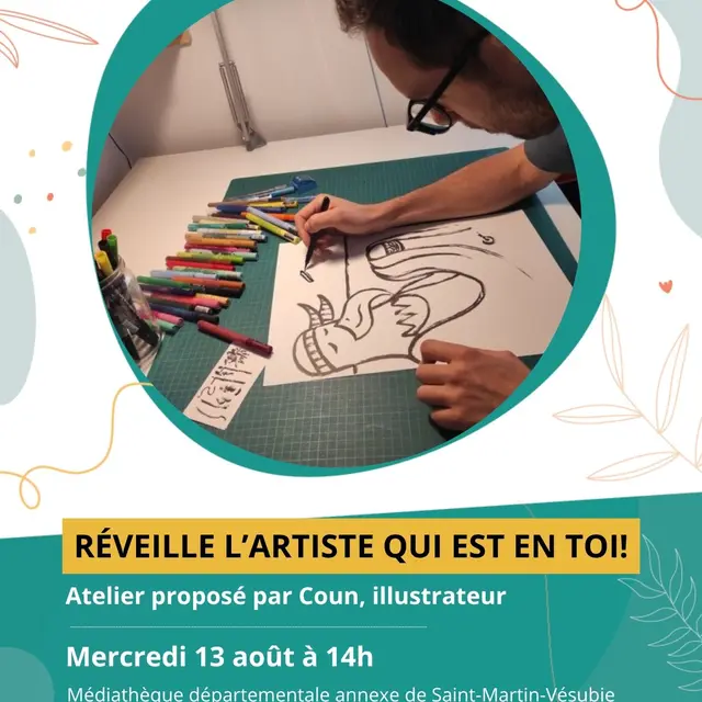 Atelier de dessin - « Réveille l'artiste qui est en toi ! »_Saint-Martin-Vésubie