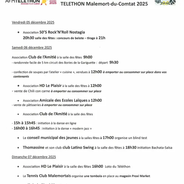 Téléthon à Malemort du Comtat_Malemort-du-Comtat