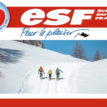 Ski de randonnée avec l'École du Ski Français de Pra Loup_Pra Loup 1600
