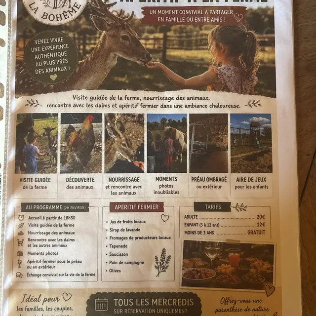 Soiree apéritif à la ferme