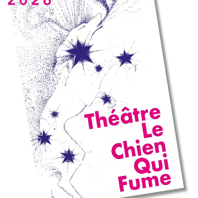 Visuel programme saison 2025-2026 du théâtre du Chien qui fume