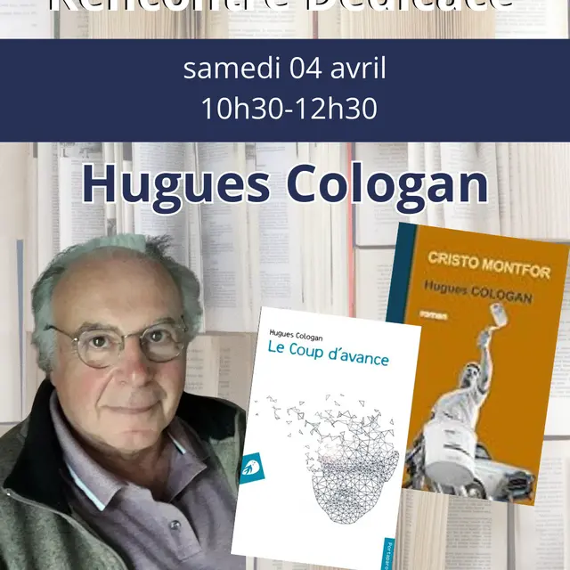 Dédicace avec l'auteur de littérature Hugues Cologan_Istres