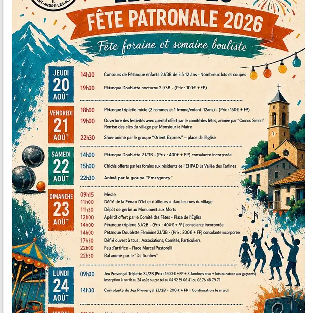 Fête patronale_Saint-André-les-Alpes