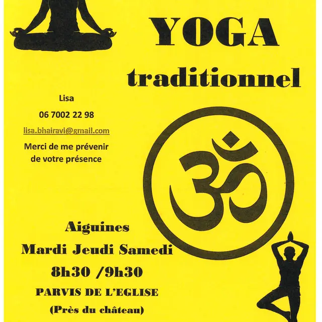 Cours de Hatha Yoga traditionnel
