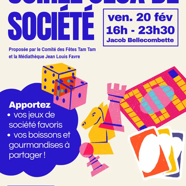 Soirée jeux à Jacob-Bellecombette