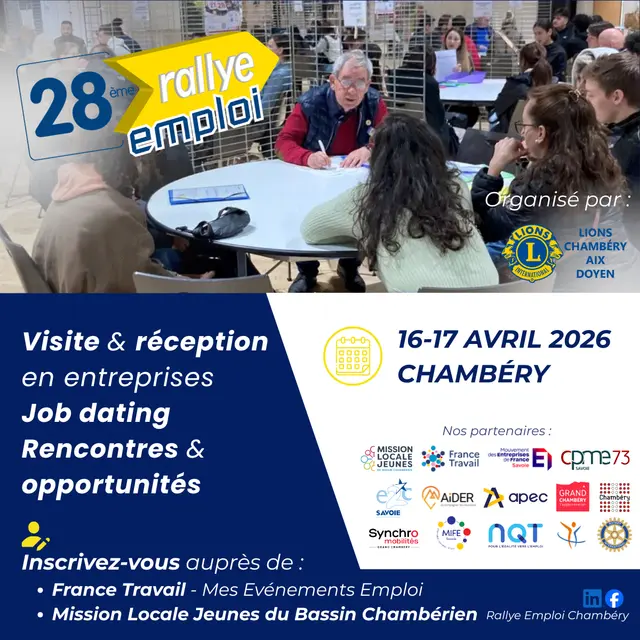 Rallye Emploi Chambéry 2026