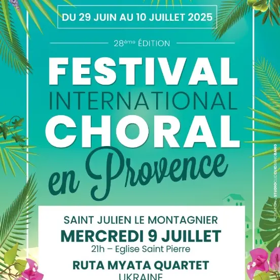 Concert : Ruta Myata Quartet | Festival international Choral en Provence_Saint-Julien le Montagnier