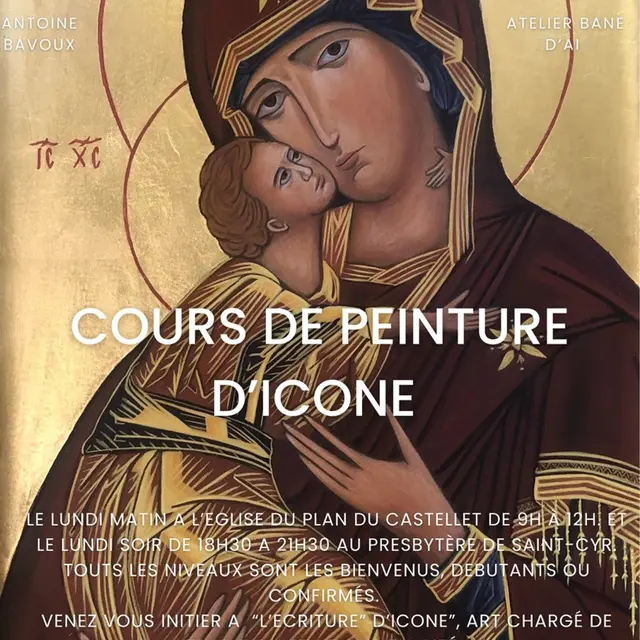 Cours de peinture d'icône_Le Castellet