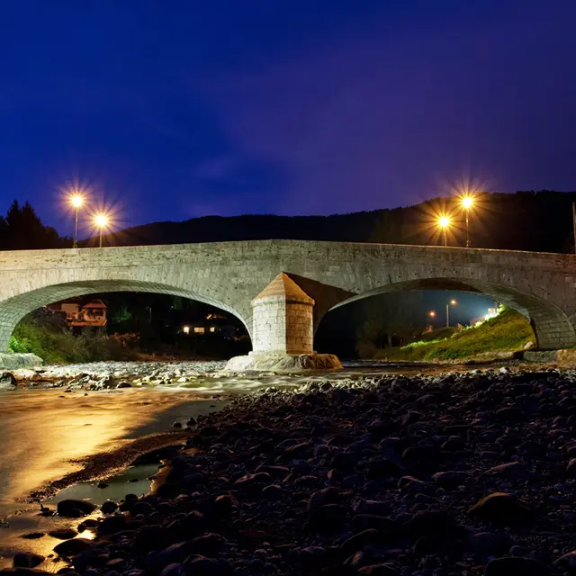 Vieux Pont de Marignier (Nocturne)