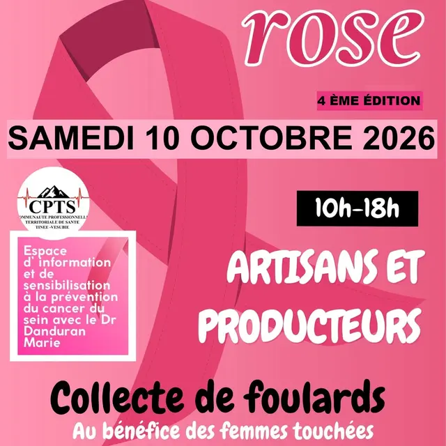 4ème Marché à thème Spécial Octobre Rose_Valdeblore