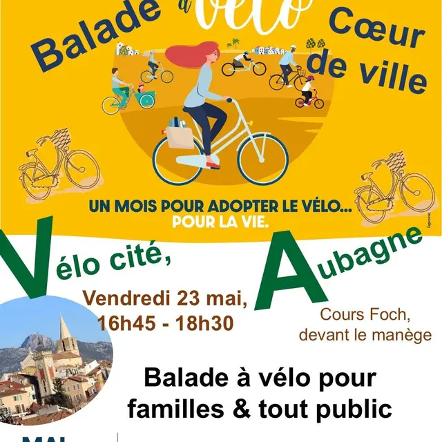 Mai à Vélo : Vélo Cité coeur de ville_Aubagne