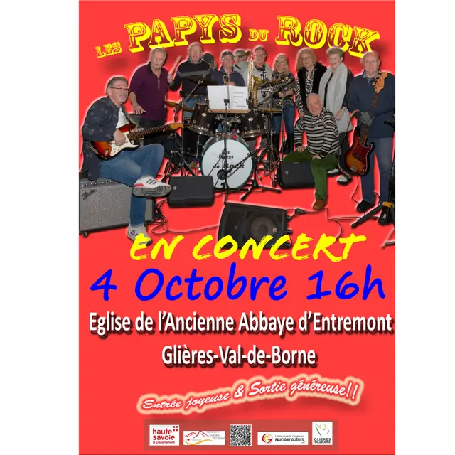 Concert - Les Papy’s du Rock (années 60/70)_Glières-Val-de-Borne