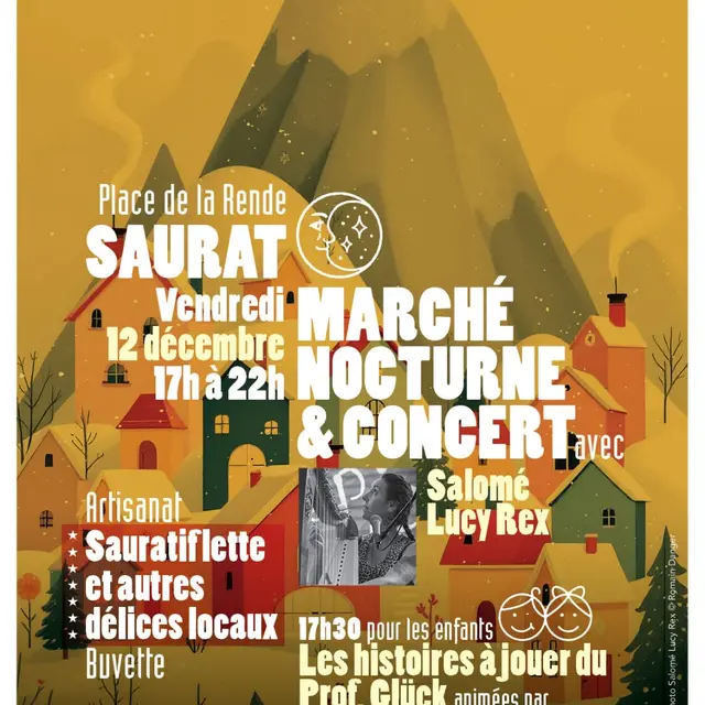 Marché nocturne & Concert_Saurat