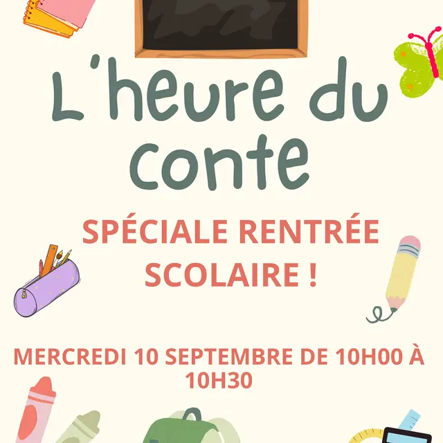 L'heure du conte - spéciale rentrée scolaire à Publier