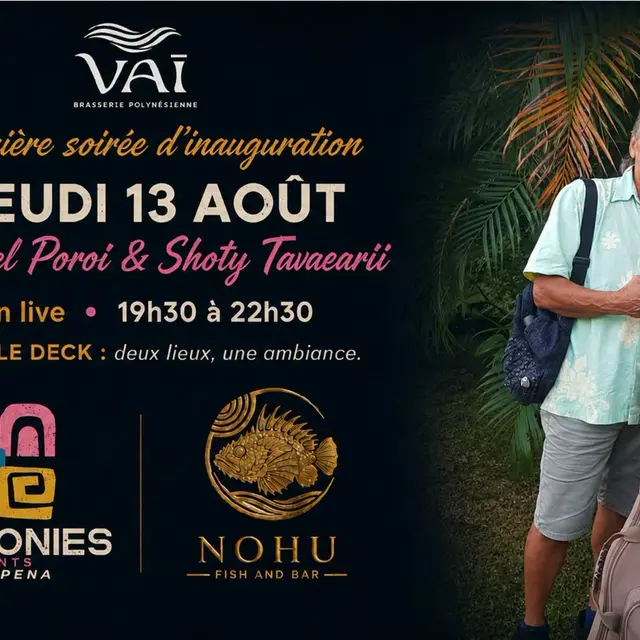 Michel POROI & Shoty TAVAEARII en concert au Vai Brasserie_Papeete