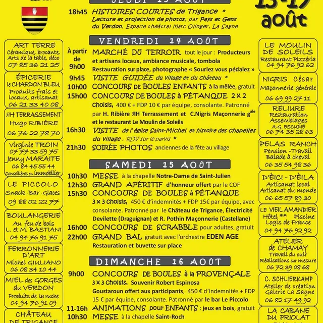 Fête de la Saint-Roch_Trigance