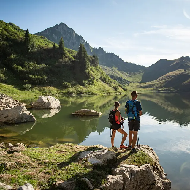 randonnée pédestre - lac de Lessy