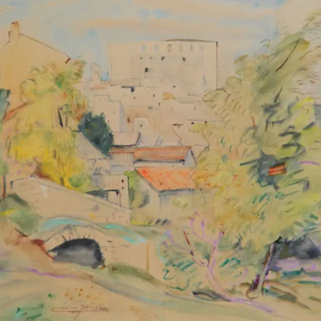 Exposition :  Gréoux vu par Lucien Jacques_Gréoux-les-Bains