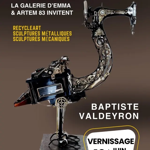 Exposition sculpture Baptiste Valdeyron_Saint-Raphaël