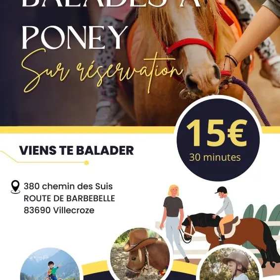 Sorties à poney avec Poney Var_Villecroze