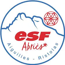 BROCHE INSIGNE MÉTAL émaillé école ski français ESF La Foux d'Allos
