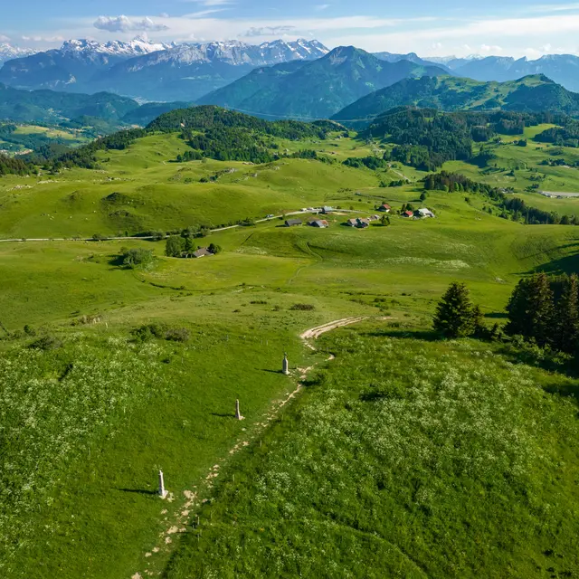 Sentier de randonnée - La Pointe de Miribel depuis Plaine-Joux_Bogève